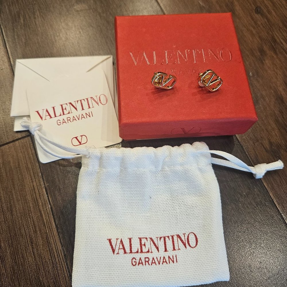 Valentino VLOGO SIGNATURE METAL EARRINGS